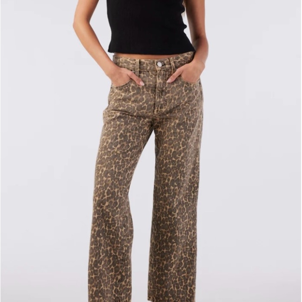 AMO Billie Leopard Jeans size 28